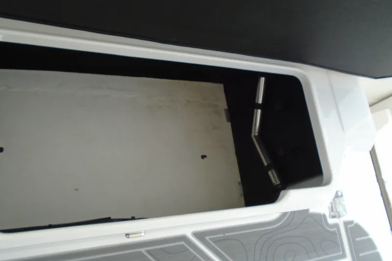 Slide: The Image of 2024 Regal LX9 storage compartment with sleek design and ample space. - 8
