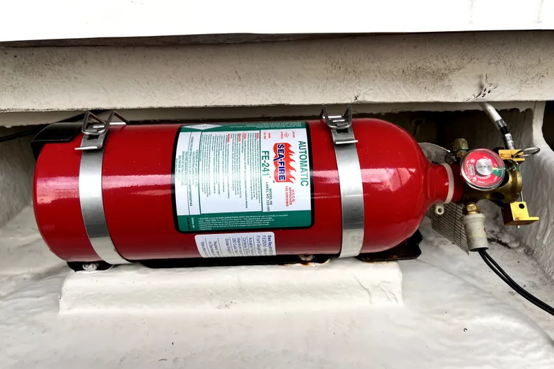 Slide: The Image of Automatic fire extinguisher system on 2010 Sea Ray 240 Sundancer boat. - 51