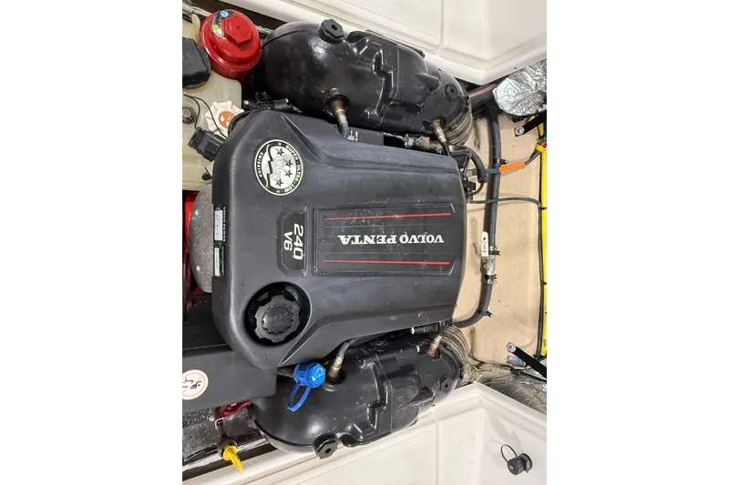 Slide: The Image of Volvo Penta 240 V6 engine in a 2016 Cutwater C-24 boat. - 41