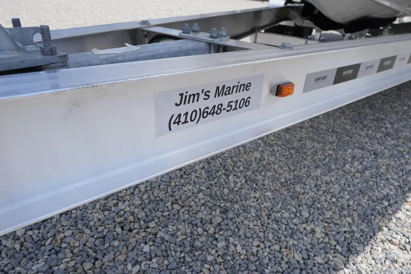 Slide: The Image of Trailer frame with Jim's Marine contact, Chaparral SSX 4, 2026 model. - 2