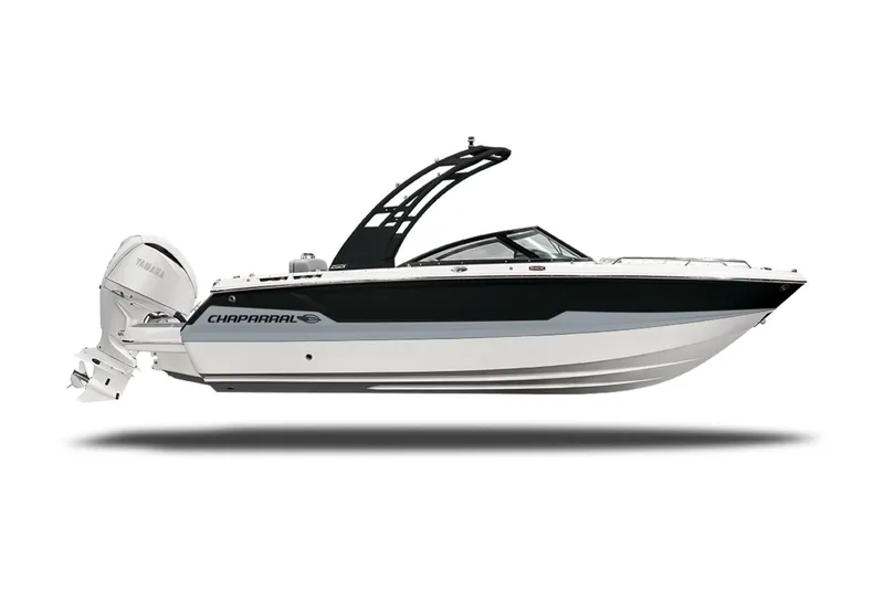 The Image of 2027 Chaparral SSX 4 boat with sleek design and Yamaha outboard motor. - 0