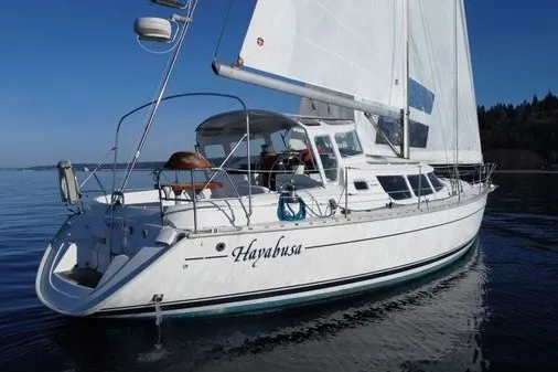 The Image of Sailing yacht Jeanneau Sun Odyssey 40 DS, 1999 model, cruising on calm waters. - 0