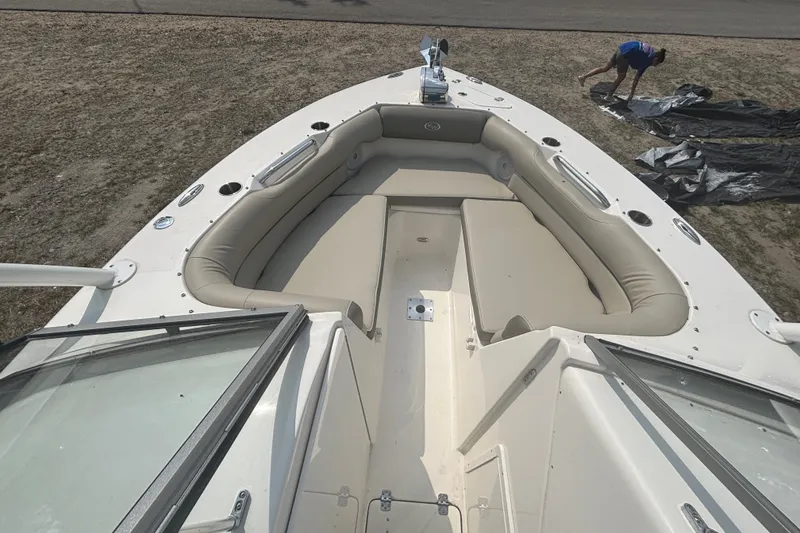 Slide: The Image of 2023 Key West 239 DFS boat with spacious seating and sleek design. - 36