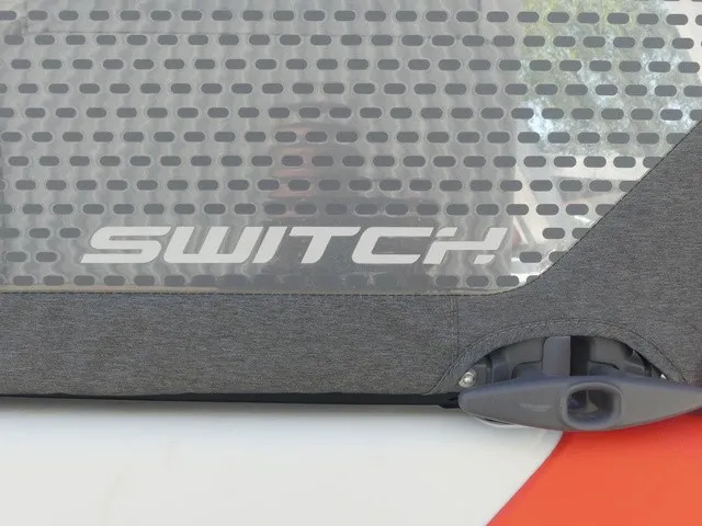 Slide: The Image of Close-up of a Sea-Doo Switch Sport 21 with gray upholstery and modern design. - 23