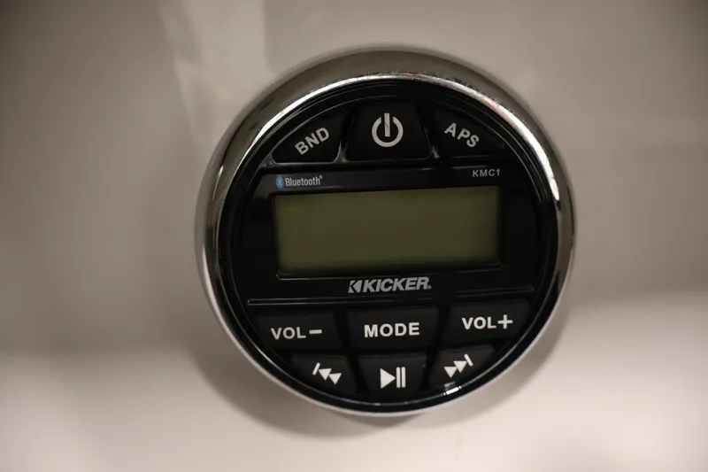 Slide: The Image of Kicker KMC1 audio control panel in 2017 Four Winns H190 boat. - 31