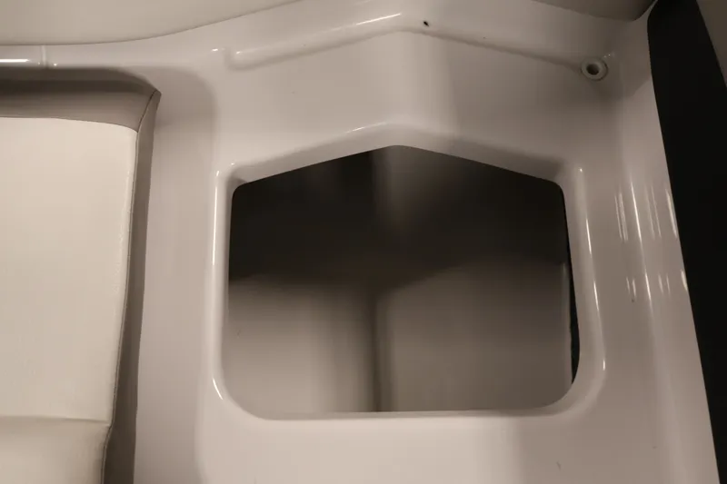 Slide: The Image of Storage compartment in 2017 Four Winns H190 boat interior. - 38