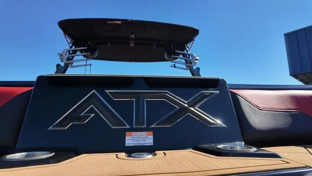 Slide: The Image of 2023 ATX Boats 22 S with sleek design and modern features. - 22