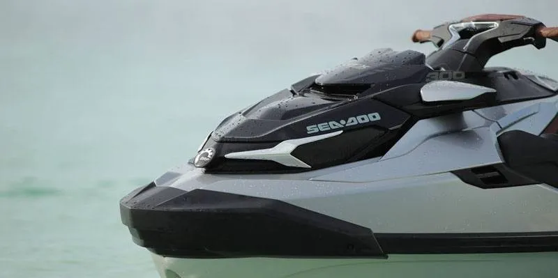 Slide: The Image of A 2019 Sea-Doo GTX Limited 300 with sound system on calm water. - 5