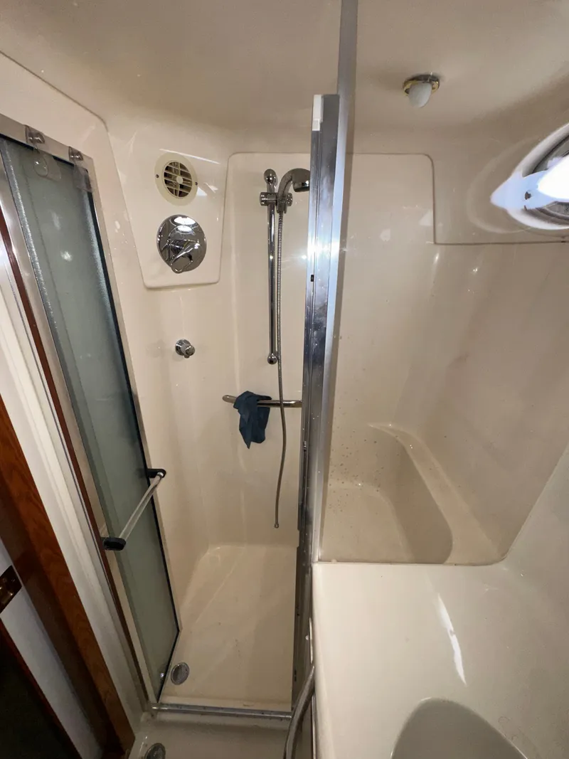 Slide: The Image of Shower in a 2000 Sea Ray 420 Aft Cabin. - 13