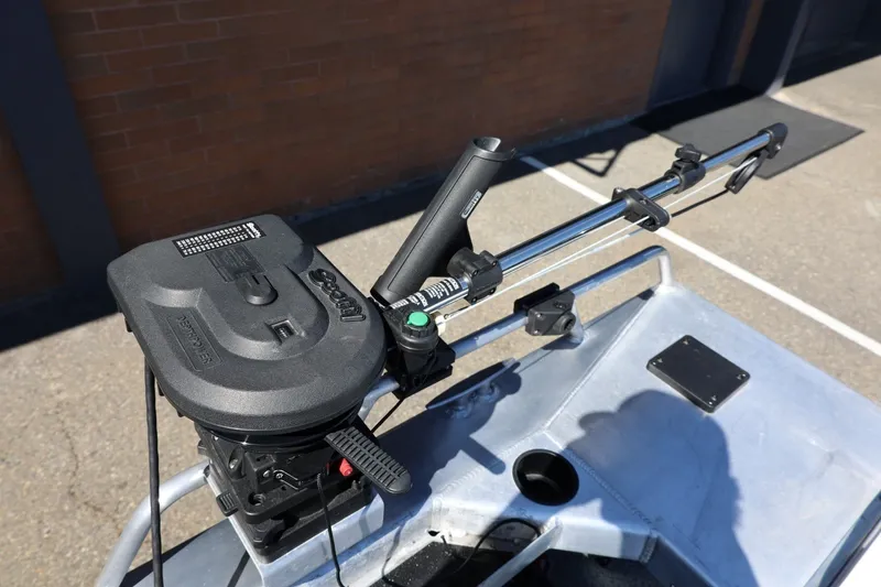 Slide: The Image of Fishing rod holder on 2025 Thunder Jet 200 Luxor boat, featuring durable construction and sleek design. - 57
