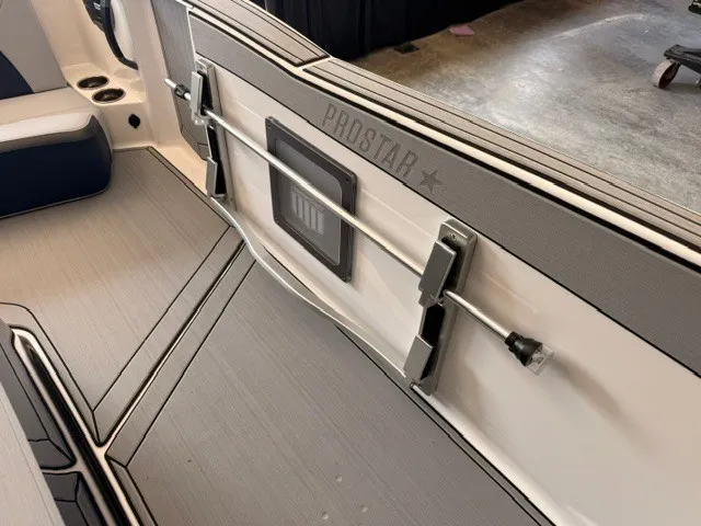 Slide: The Image of The image shows the interior of a 2026 MasterCraft ProStar with sleek gray accents. - 14