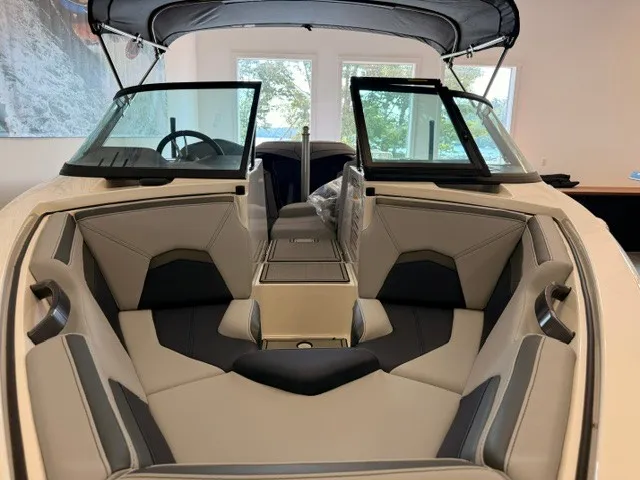 Slide: The Image of Interior view of a 2026 MasterCraft ProStar with sleek seating and modern design. - 8