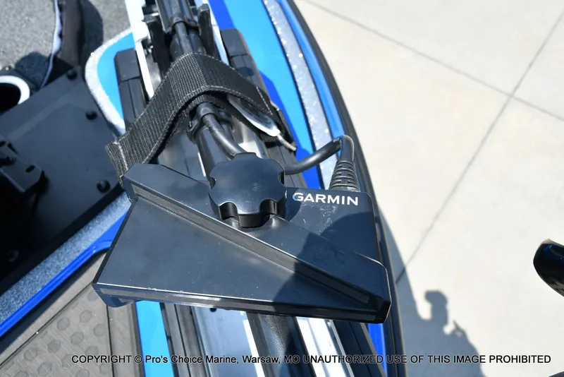 Slide: The Image of Close-up of a Garmin device on a 2021 Nitro Z21 Pro boat. - 35