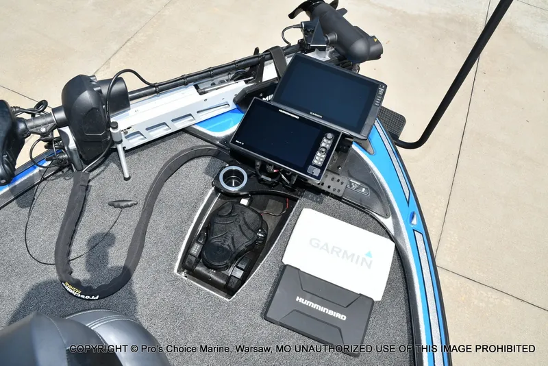 Slide: The Image of The image shows the cockpit of a 2021 Nitro Z21 Pro boat with modern navigation equipment. - 6
