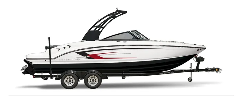 The Image of The image shows a 2027 Chaparral SSi 21 boat on a trailer. - 1
