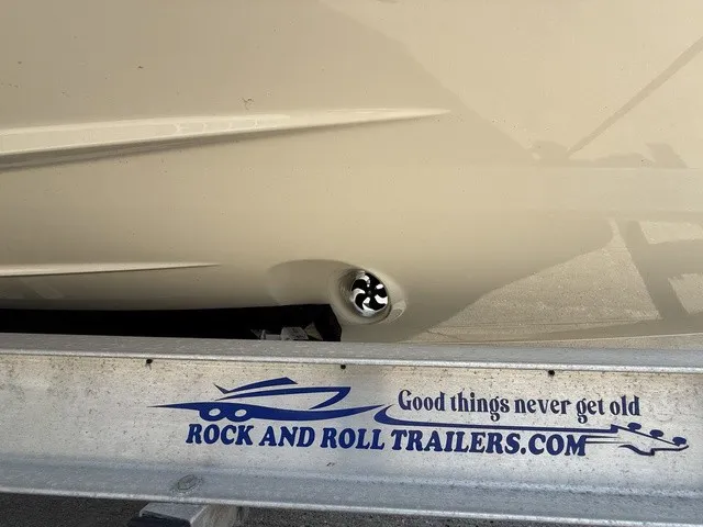 Slide: The Image of Close-up of a 2023 X Shore Eelex 8000 hull on a trailer. - 15