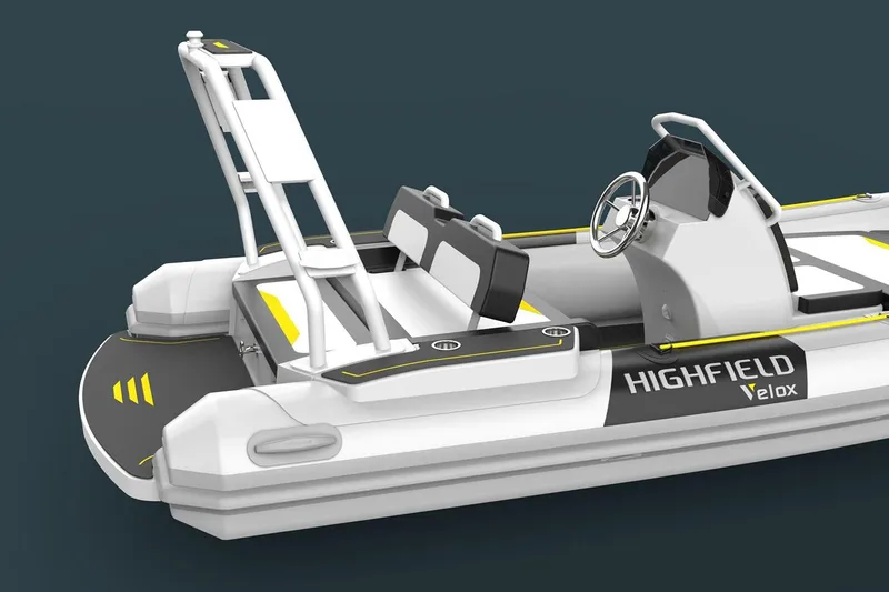 Slide: The Image of Manufacturer Provided Image: 2025 Highfield Velox 420 inflatable boat with sleek design and modern features. - 21