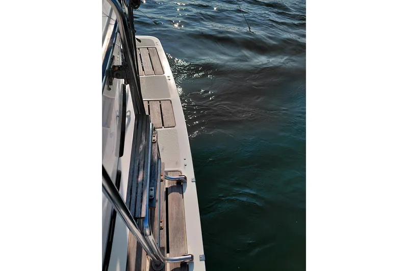 Slide: The Image of 1991 Tiara Yachts 3100 Open boat deck with ocean view. - 27