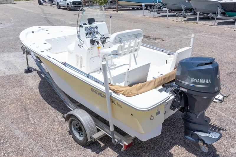 Slide: The Image of 2012 Sea Fox 180 Viper boat with Yamaha outboard motor on trailer. - 39