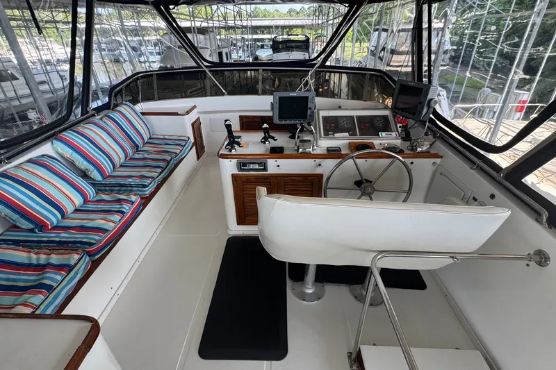 Slide: The Image of Enclosed Flybridge Looking Forward - 14