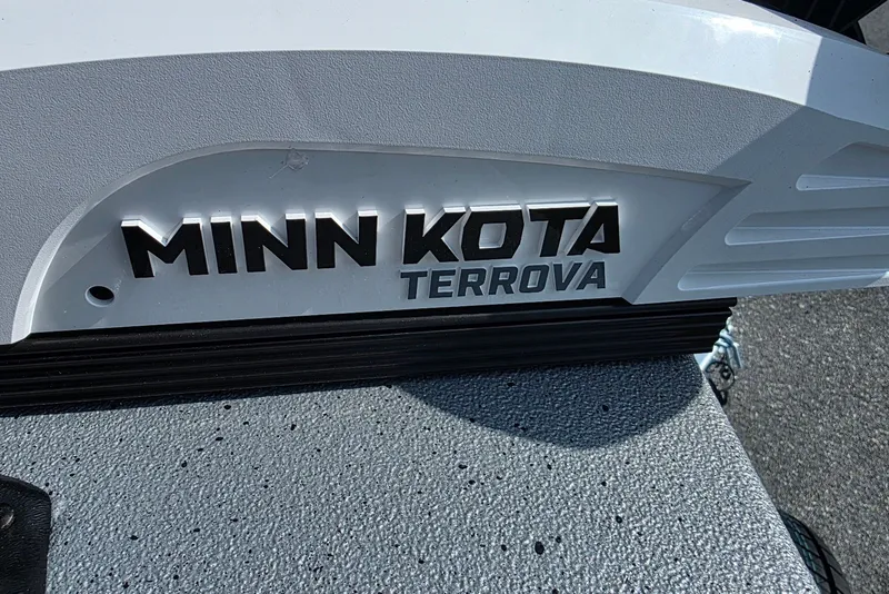 Slide: The Image of Minn Kota Terrova motor on Xpress H20B Bay boat, 2027 model. - 12