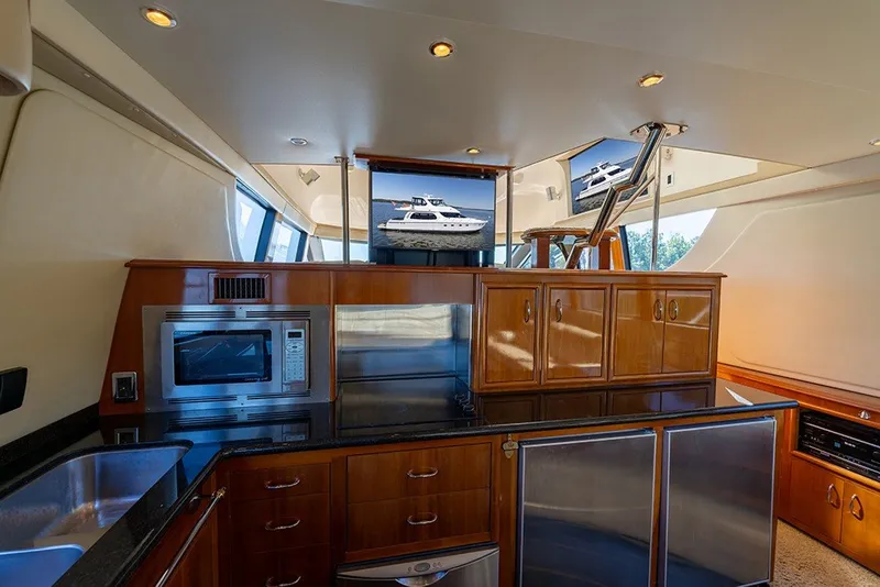 Slide: The Image of Galley counter with TV above - 26