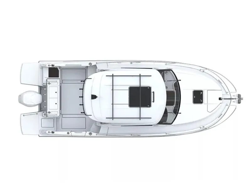 Slide: The Image of Manufacturer Provided Image: Top view of 2026 Beneteau Antares 8 Fishing boat layout. - 6