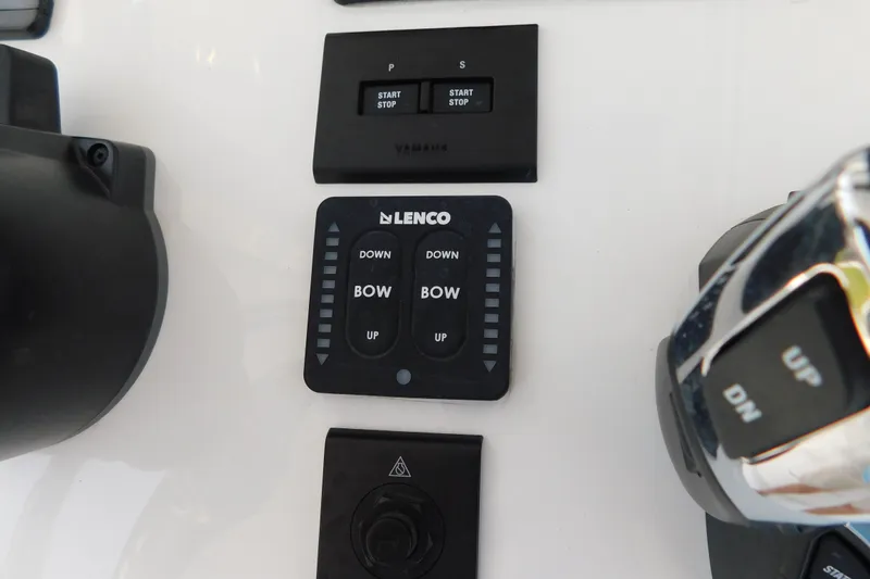 Slide: The Image of Control panel of 2026 Pair Customs 24 Center Console DV Offshore boat. - 30