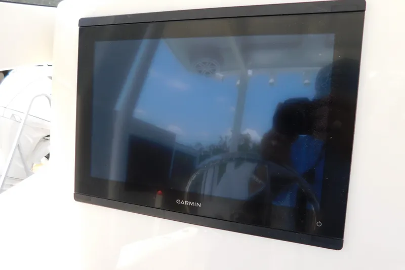 Slide: The Image of Garmin display on 2026 Pair Customs 24 Center Console DV Offshore boat. - 32
