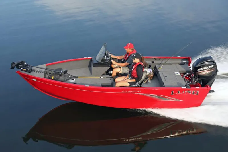 The Image of Manufacturer Provided Image: 2020 Lund 1675 Adventure SS boat cruising on water. - 1