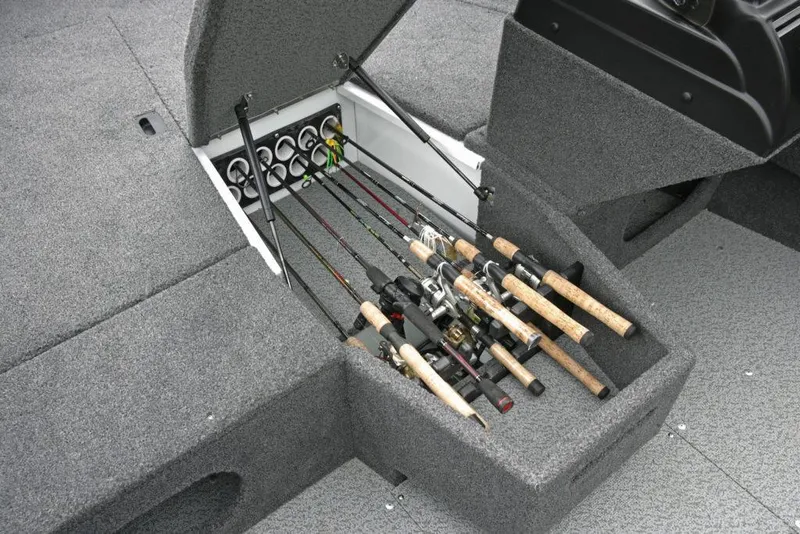 Slide: The Image of Manufacturer Provided Image: 2020 Lund 1675 Adventure SS boat with fishing rod storage compartment. - 19