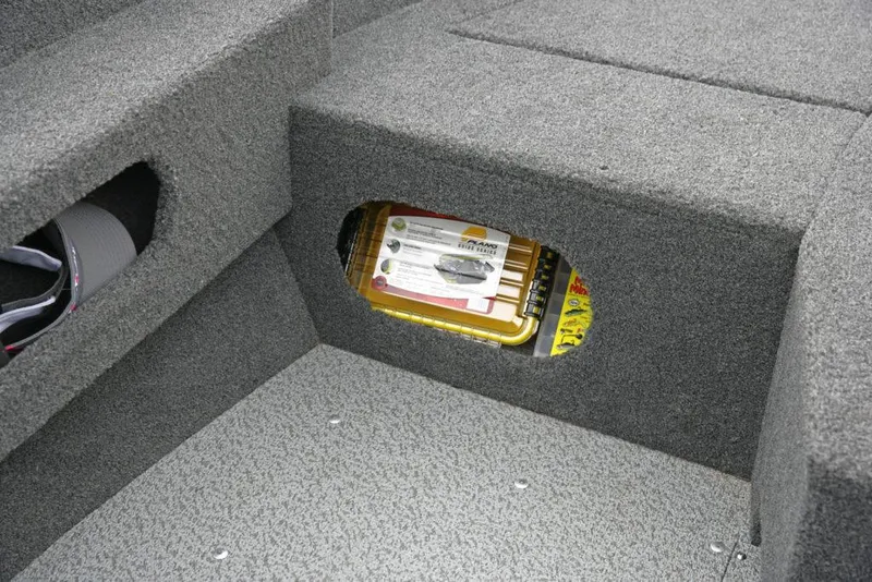 Slide: The Image of Manufacturer Provided Image: 2020 Lund 1675 Adventure SS boat storage compartment with fishing tackle. - 24