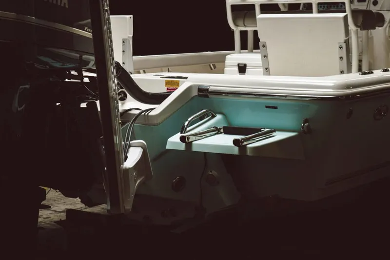 Slide: The Image of Manufacturer Provided Image: Key West 250 Bay Reef 2026 boat rear view at night. - 29
