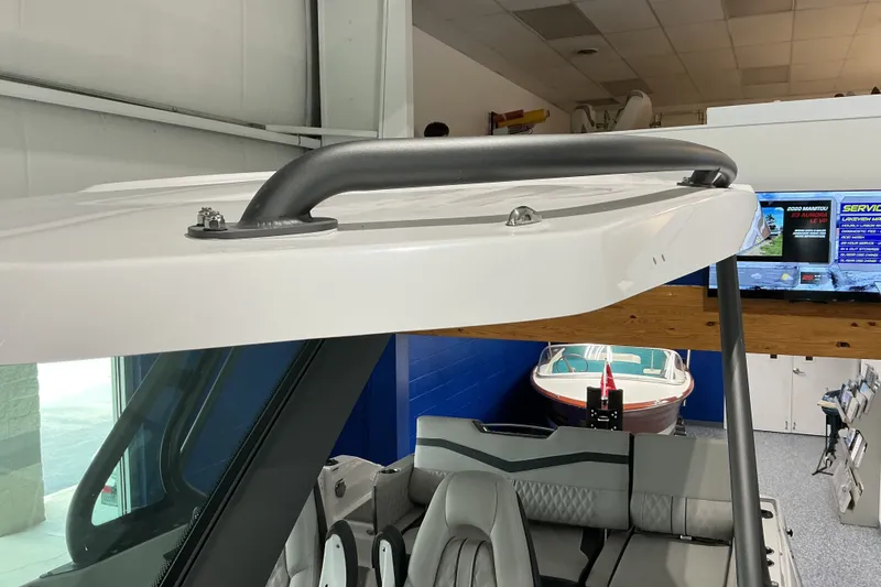 Slide: The Image of 2027 Monterey Elite 27 SD boat interior with sleek design and modern features. - 15