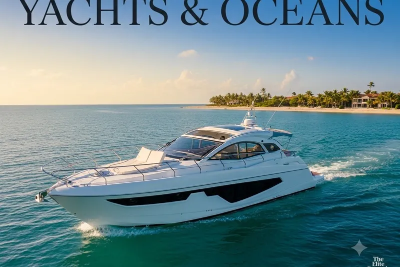 The Image of 2024 Sessa Marine C44 Cruiser yacht sailing near tropical coastline under clear skies. - 0