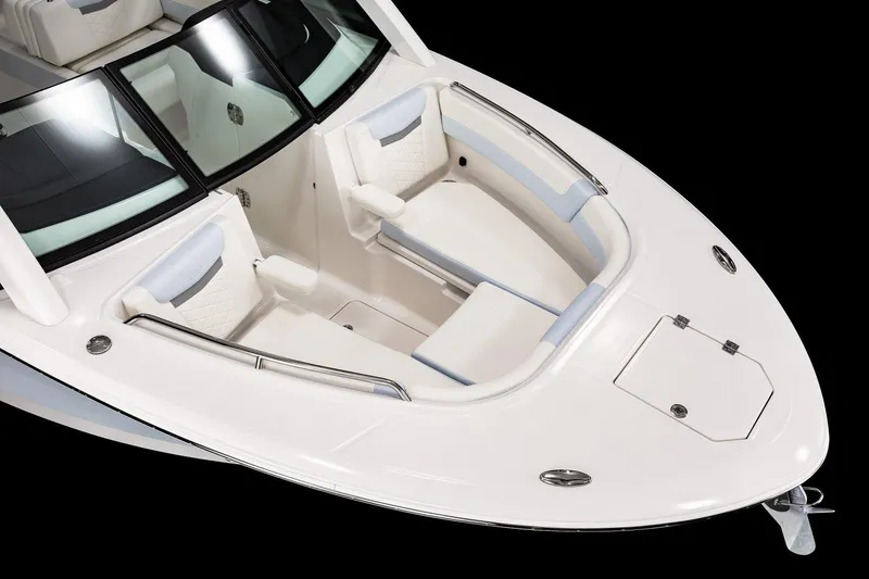 Slide: The Image of Manufacturer Provided Image: 2025 Robalo R257 Dual Console boat with spacious seating and sleek design. - 13