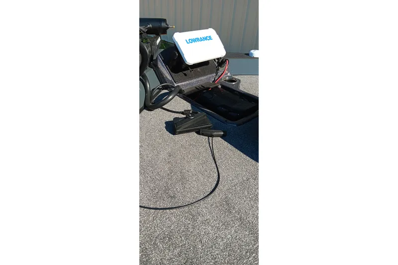 Slide: The Image of 2026 Ranger RT198P boat with Lowrance electronics on deck. - 17