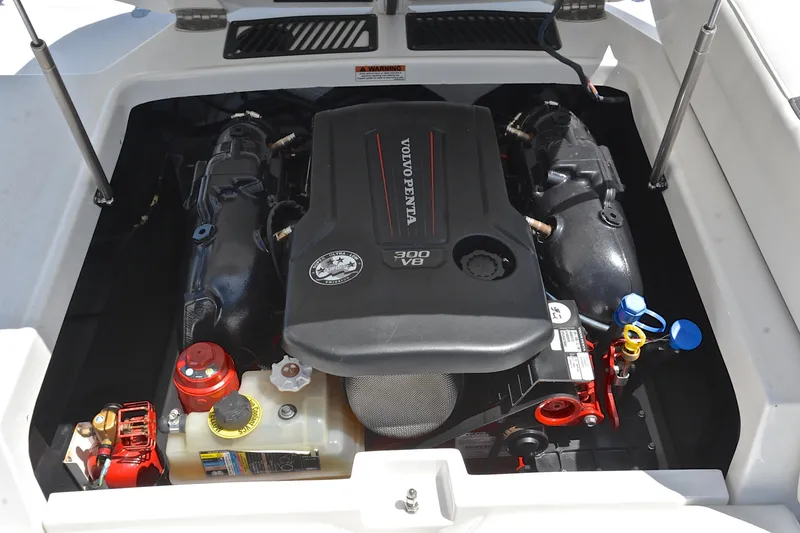 Slide: The Image of Engine compartment of 2020 Monterey 218 Surf boat with Volvo Penta 300 V8 engine. - 27