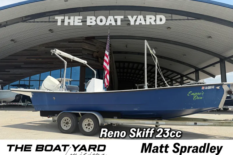 The Image of 2006 Reno Skiff 23ft boat on trailer at The Boat Yard dealership. - 1