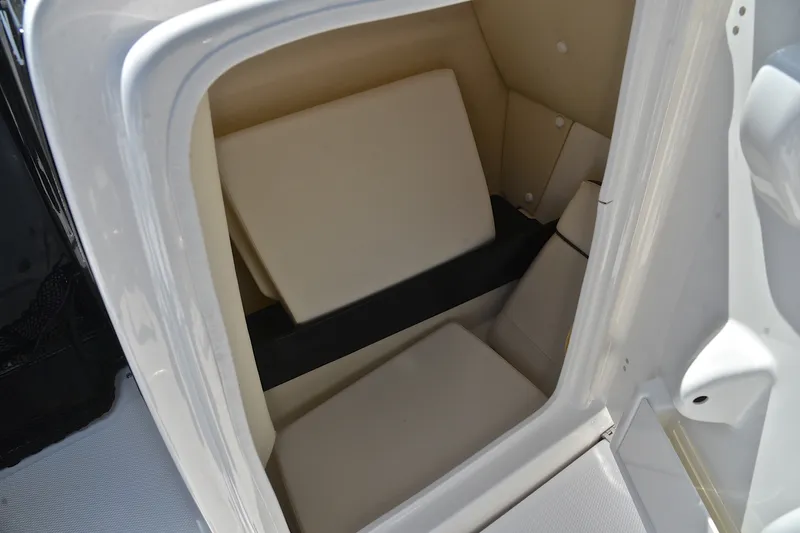 Slide: The Image of Interior storage compartment of 2015 Yamaha Boats 242 Limited S. - 26