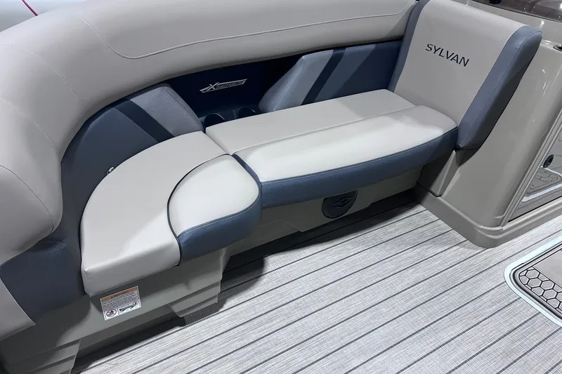Slide: The Image of Luxurious seating in 2026 Sylvan X3 boat, featuring sleek design and premium materials. - 9