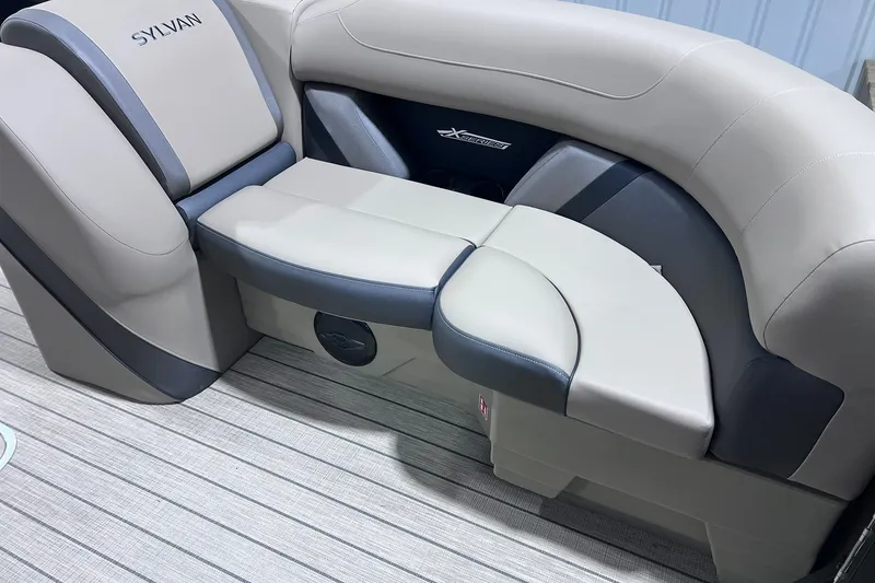 Slide: The Image of Luxurious seating in 2026 Sylvan X3 boat, featuring sleek design and premium materials. - 10