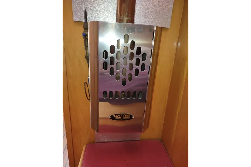 Slide: The Image of Stainless steel heater in 2005 Garcia Passoa 47 yacht interior. - 76
