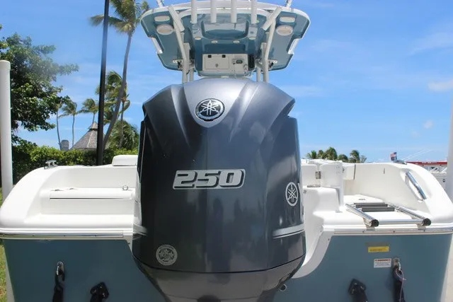 Slide: The Image of A 2023 Sea Pro 219 Center Console boat with a Yamaha 250 outboard motor. - 9