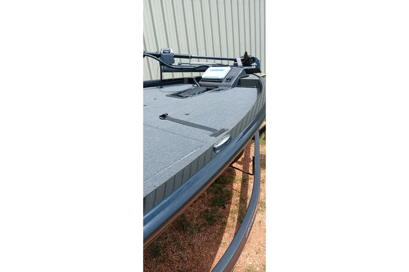 Slide: The Image of 2025 Ranger ALPHA 208 boat deck with advanced navigation equipment. - 8