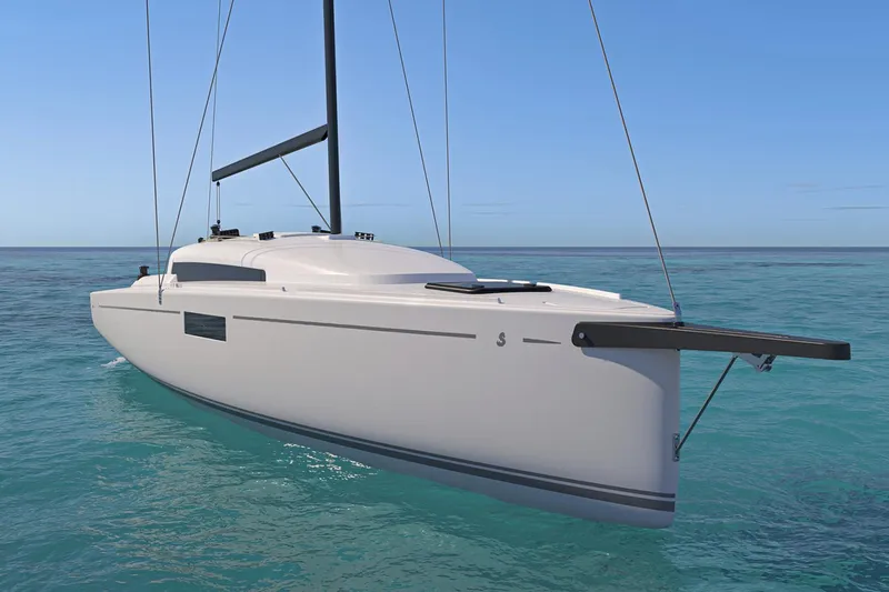 Slide: The Image of Manufacturer Provided Image: Beneteau First 30 sailboat, 2026 model, on open sea. - 0