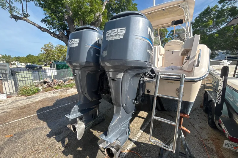 Slide: The Image of 2008 Grady-White Freedom 275 boat with twin Yamaha 225 outboard engines. - 3