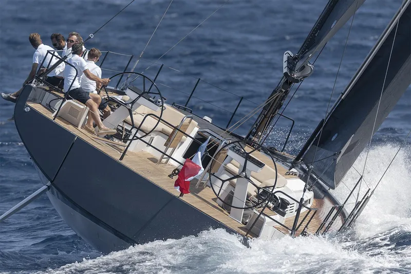 The Image of Manufacturer Provided Image: Sailing the 2026 Beneteau First 53 yacht on open water with crew onboard. - 0