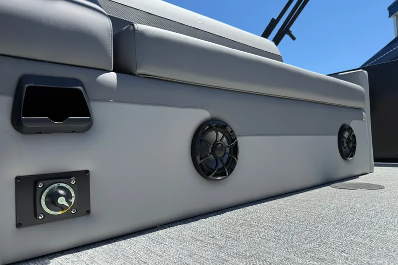 Slide: The Image of Premier 230 Sunsation RL 2026 boat interior with speakers and control panel. - 13