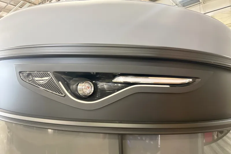 Slide: The Image of Close-up of 2027 Bennington 24 M Open Fastback Quad Bench boat detail. - 15